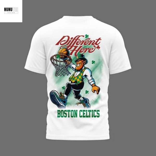 Boston Celtics Basketball Different Here 3D T-Shirt