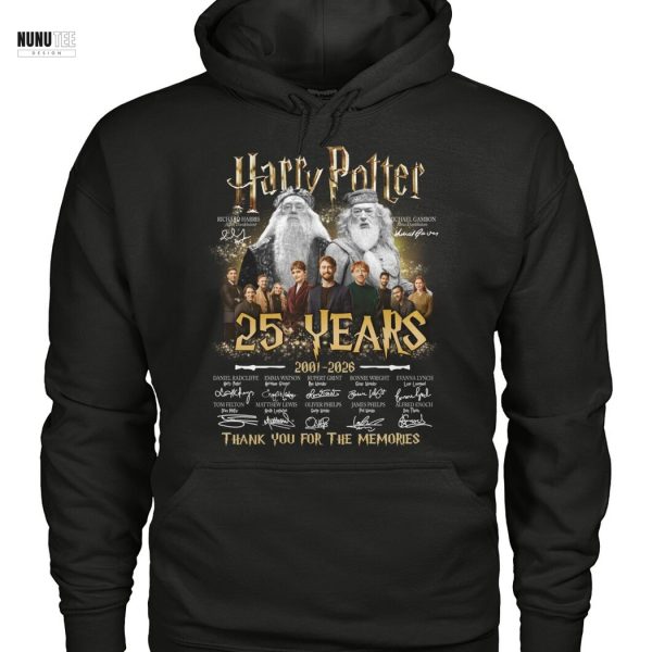 Harry Potter 25 Years 2001-2026 Signature Thank You For The Memories Unisex T-Shirt