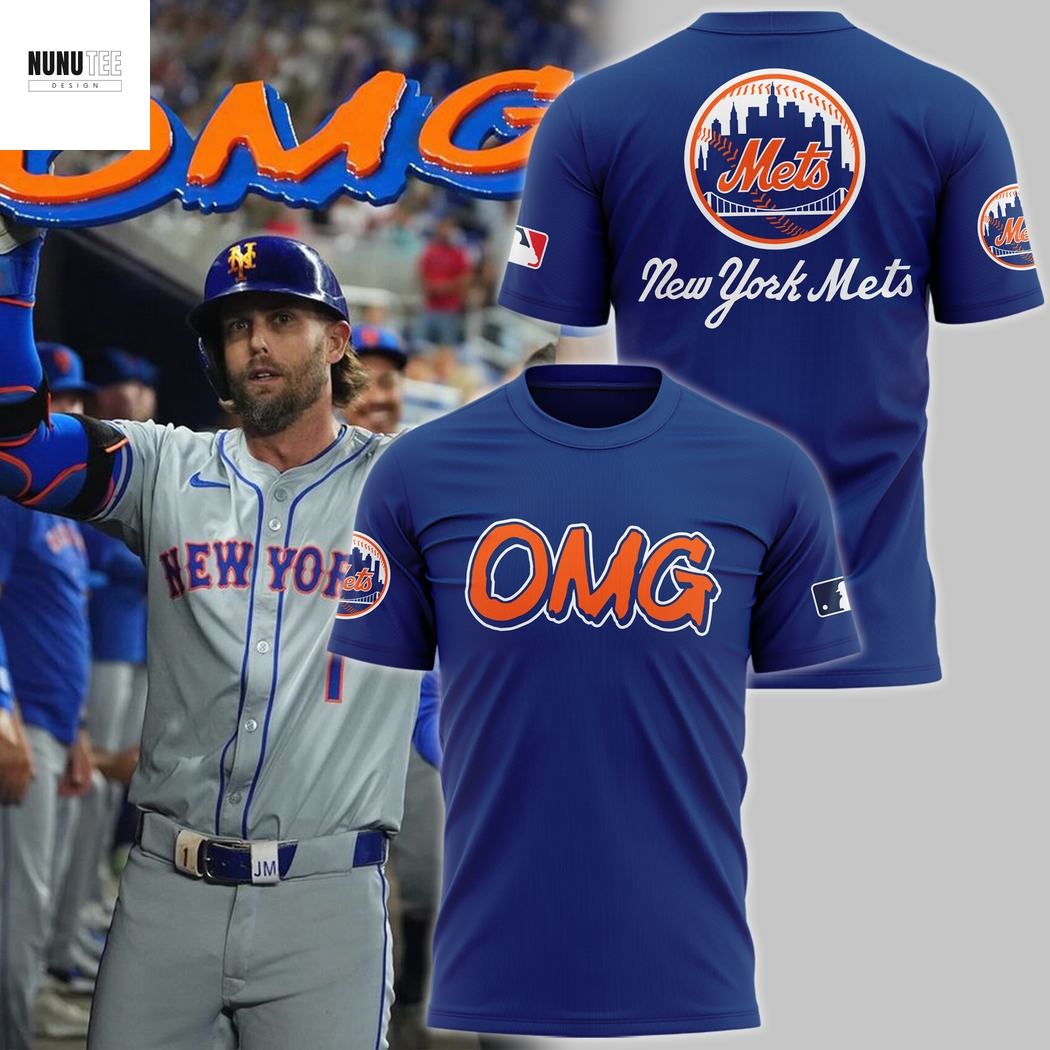 New York Mets OMG 3D T-Shirt - Blue New York Mets OMG 3D T-Shirt - Blue