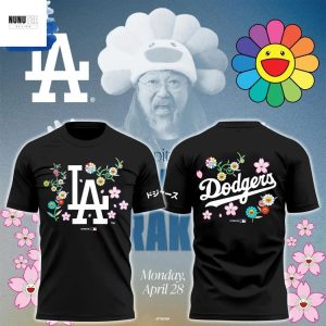 Takashi Murakami x Los Angeles Dodgers Japanese Heritage Night 3D T-Shirt – Black