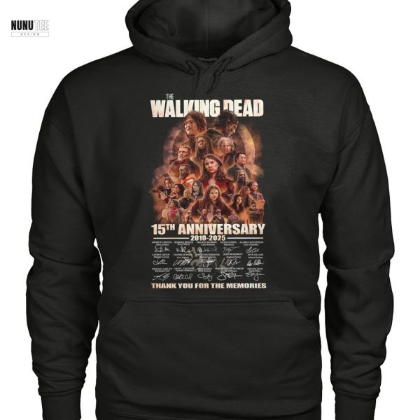 The Walking Dead 15th Anniversary 2010-2025 Signature Thank You For The Memories Unisex T-Shirt