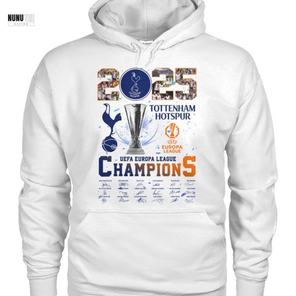 2025 Tottenham Hotspur Uefa Europa League Champions Signature Unisex T-Shirt