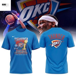 2025 Western Conference Champions National Basketball Association Oklahoma City Thunders Finals 3D T-Shirt