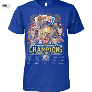 2025 Western Conference Champions Oklahoma City Thunder Signature Unisex T-Shirt
