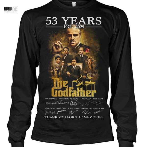 53 Years 1972-2025 The Godfather Signature Thank You For The Memories Unisex T-Shirt