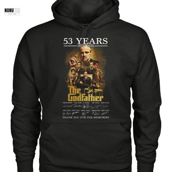 53 Years 1972-2025 The Godfather Signature Thank You For The Memories Unisex T-Shirt