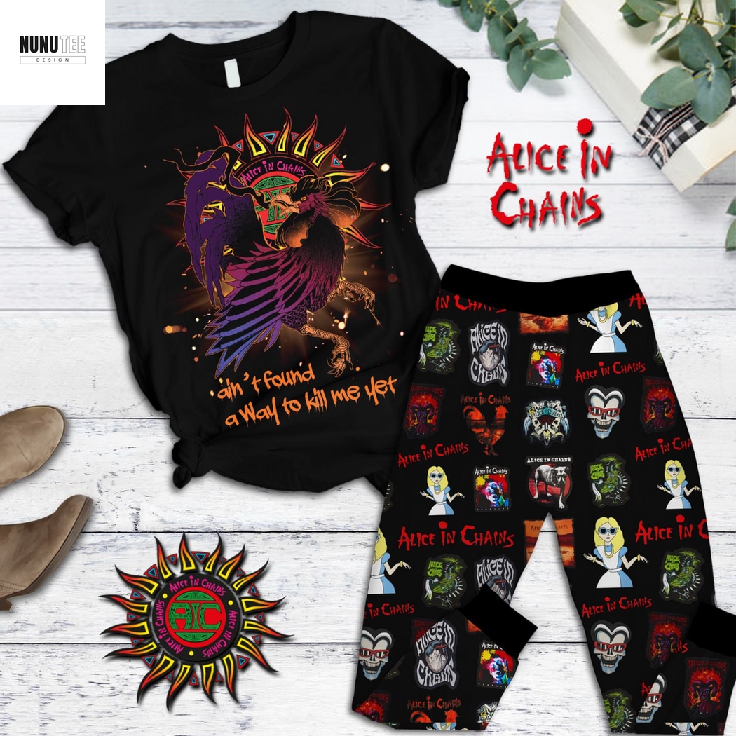 Alice In Chains Aint Found A Way To Kill Me Yet Pajamas Set Alice In Chains Aint Found A Way To Kill Me Yet Pajamas Set