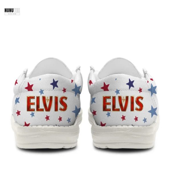 American Icor Red White And Elvis Presley Hey Dude Shoes