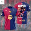 Galatasaray S.k. Turkiye Nin En Buyugu Champions 2024-2025 3D T-Shirt