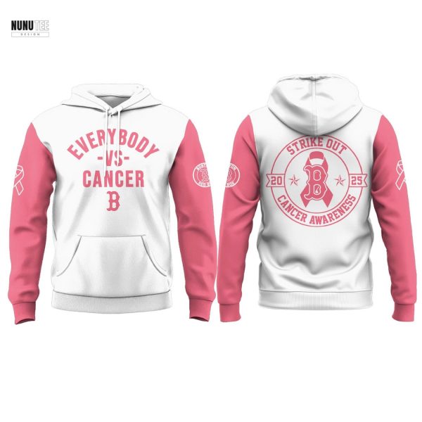Boston Red Sox Everybody Vs Cancer Hoodie – Pink