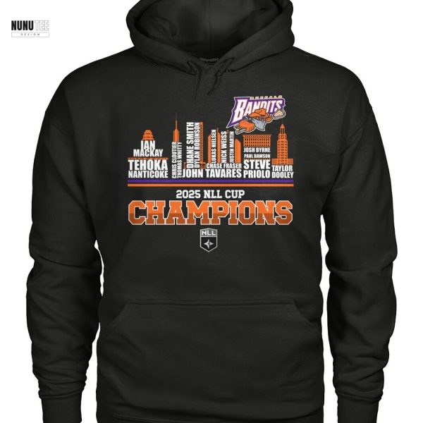 Buffalo Bandits 2025 NLL Cup Champions Unisex T-Shirt