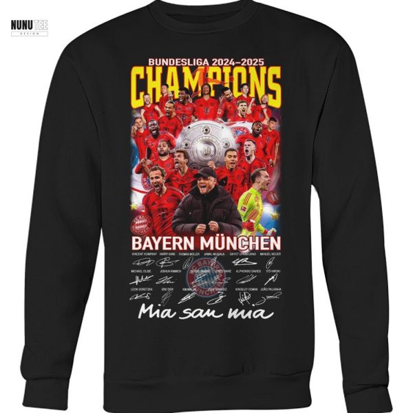 Bundesliga 2024-2025 Bayern Munchen Mia San Mia Signature Unisex T-Shirt