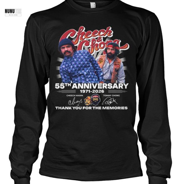 Cheech & Chong 55th Anniversary 1971-2026 Signature Thank You For The Memories Unisex T-Shirt