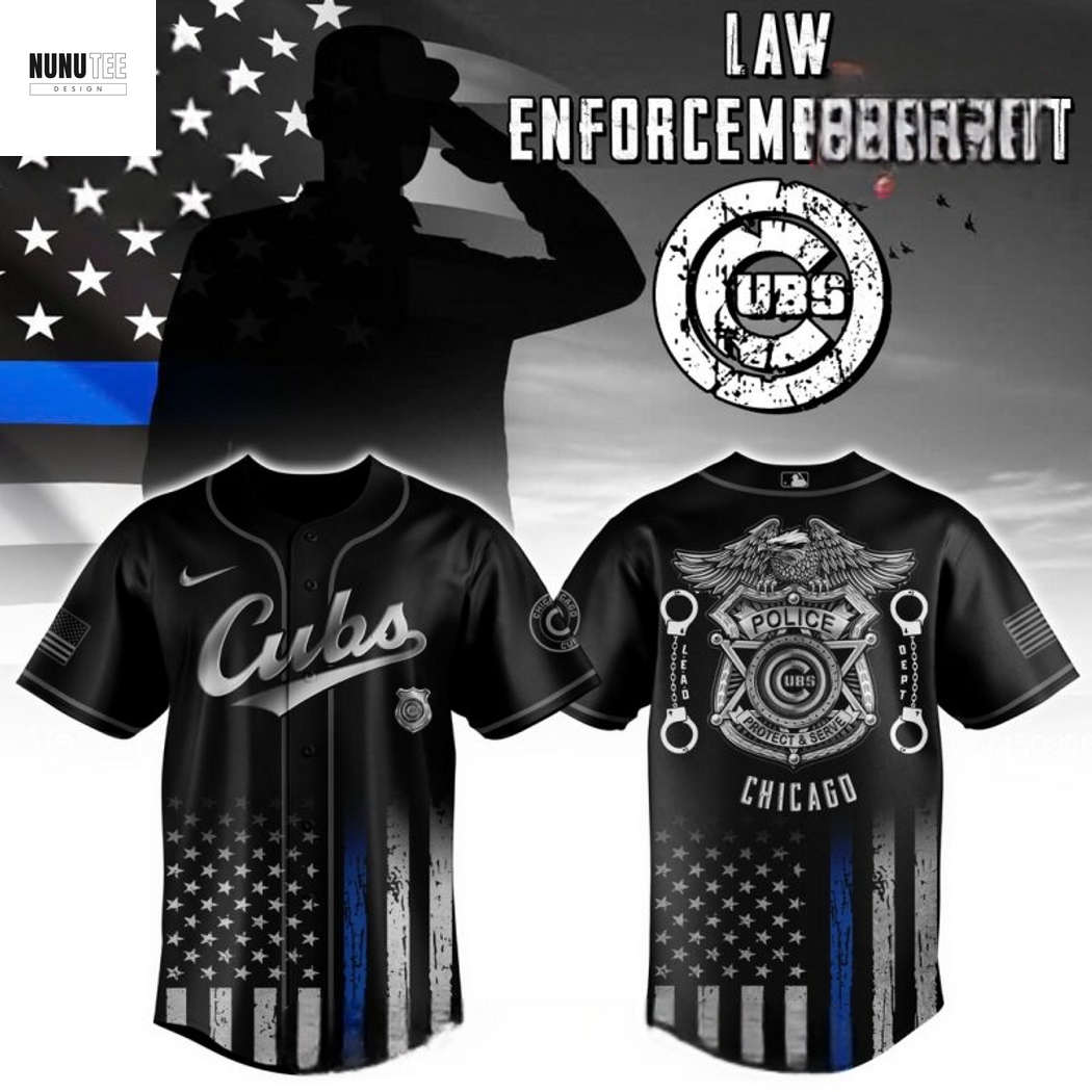 Chicago Cubs x Law Enforcement Baseball Jersey Chicago Cubs x Law Enforcement Baseball Jersey