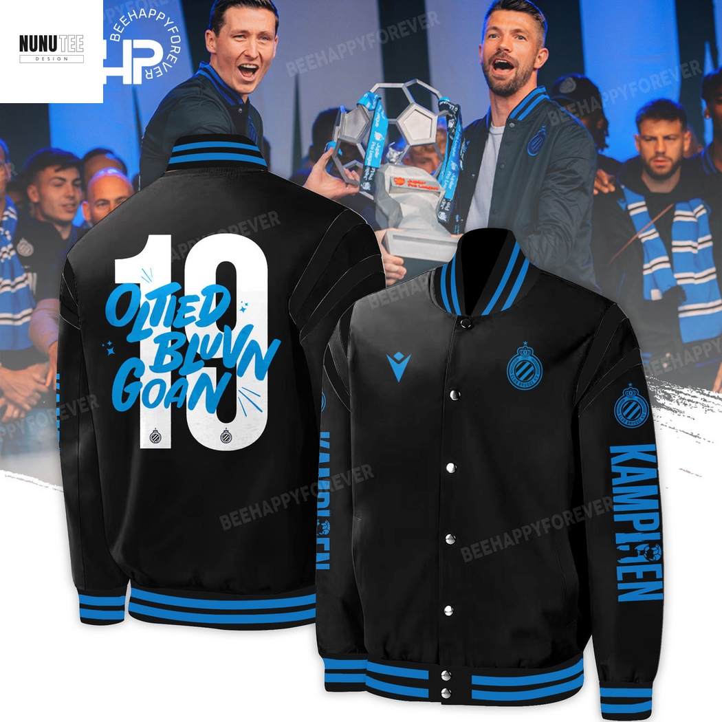 Club Brugge Oltied Bluvn Goan Baseball Jacket Club Brugge Oltied Bluvn Goan Baseball Jacket