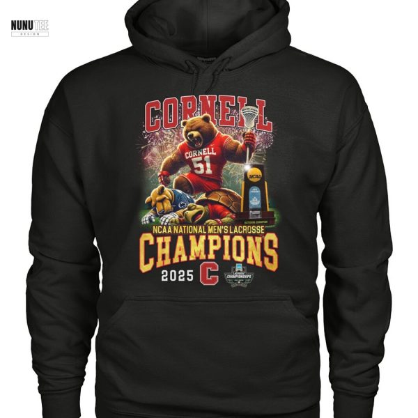 Cornell Big Red NCAA National Mens Lacrosse Champions 2025 Unisex T-Shirt