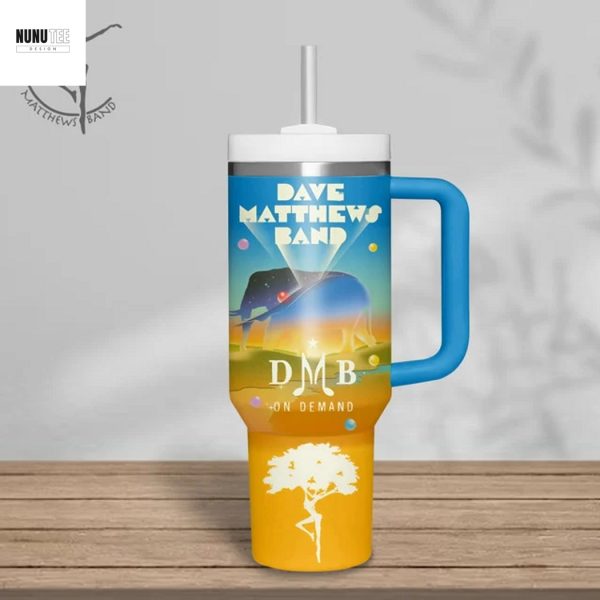 Dave Matthews Band Eat Drink And Be Merry Summer Tour 2025 Tumbler With Handle And Straw