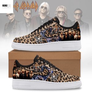 Def Leppard Leopard Skin Air Force Shoes