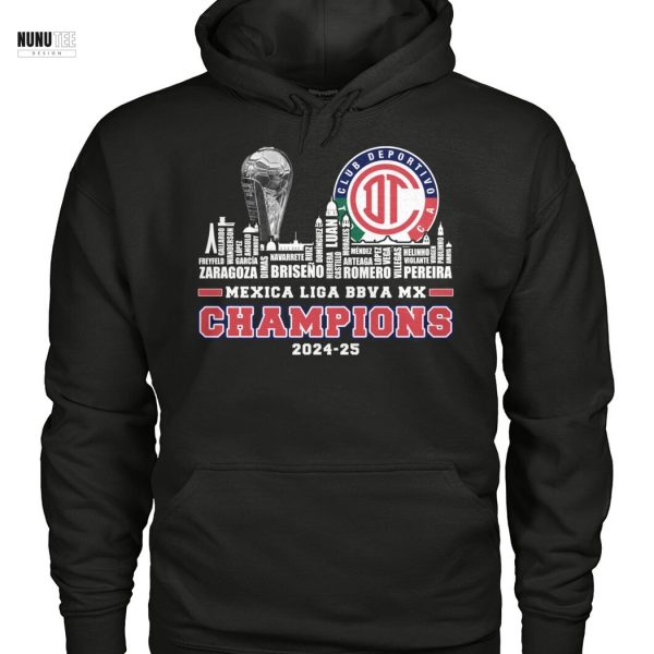 Deportivo Toluca F.C Mexica Liga Bbva Mx Champions 2024-25 Unisex T-Shirt