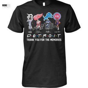 Detroit Team Sport Signature Thank You For The Memories Unisex T-Shirt