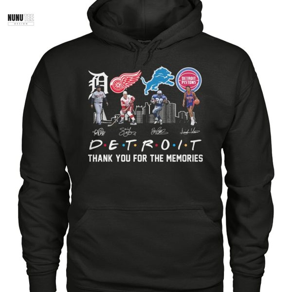 Detroit Team Sport Signature Thank You For The Memories Unisex T-Shirt