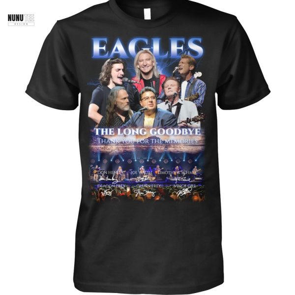 Eagles The Long Goodbye Thank You For The Memories Signature Unisex T-Shirt