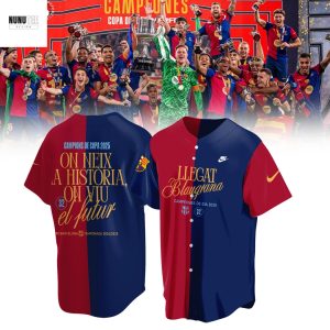 F.C Barcelona Campions De Copa 2025 Baseball Jersey