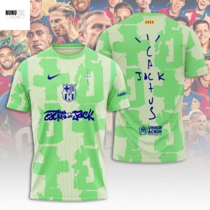 Fc Barcelona Cactus Jack 3D T-Shirt