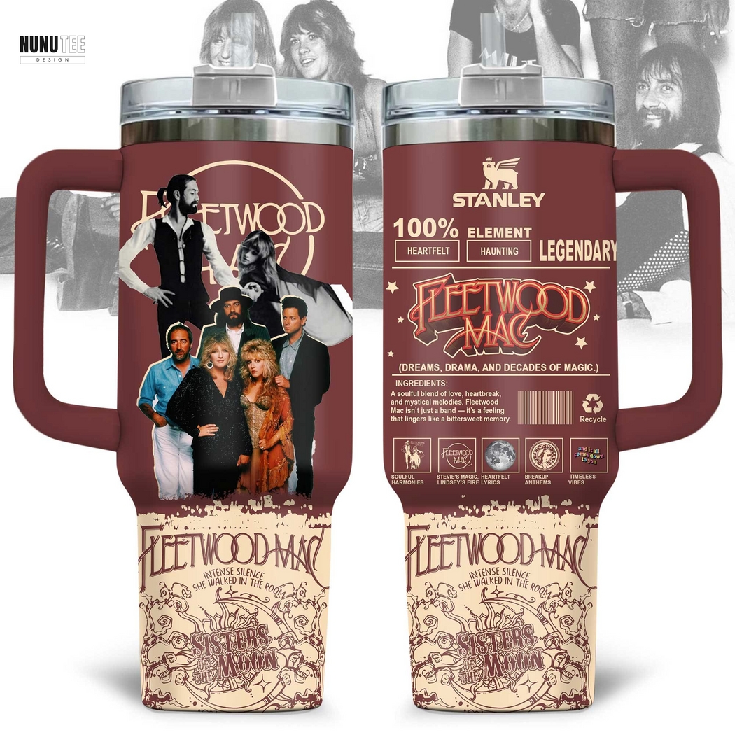 Fleetwood Mac Dreams Tumbler With Handle And Straw Fleetwood Mac Dreams Tumbler With Handle And Straw