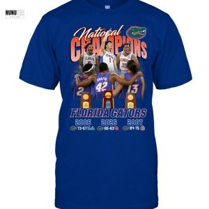 Florida Gators Basketball National Champions 2006 – 2007 – 2025 Unisex T-Shirt