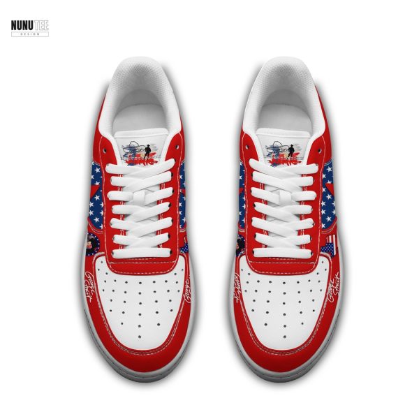 George Strait American Flag Air Force 1 Shoes