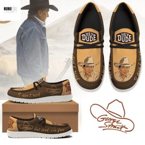 George Strait I Aint Rich But Lord Im Free Hey Dude Shoes