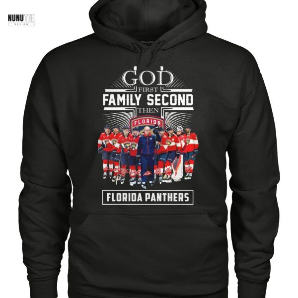God First Family Second Then Florida Panthers Signature Unisex T-Shirt