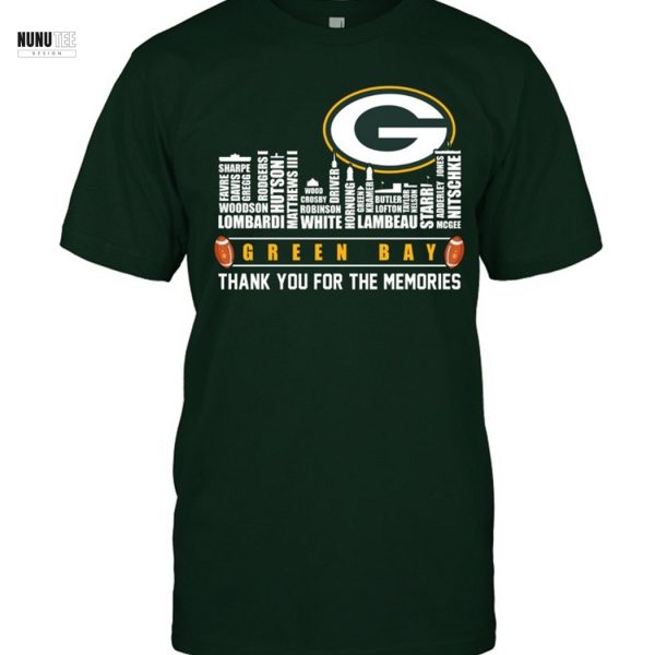 Green Bay Packers Thank You For The Memories Unisex T-Shirt