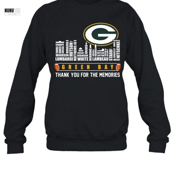 Green Bay Packers Thank You For The Memories Unisex T-Shirt