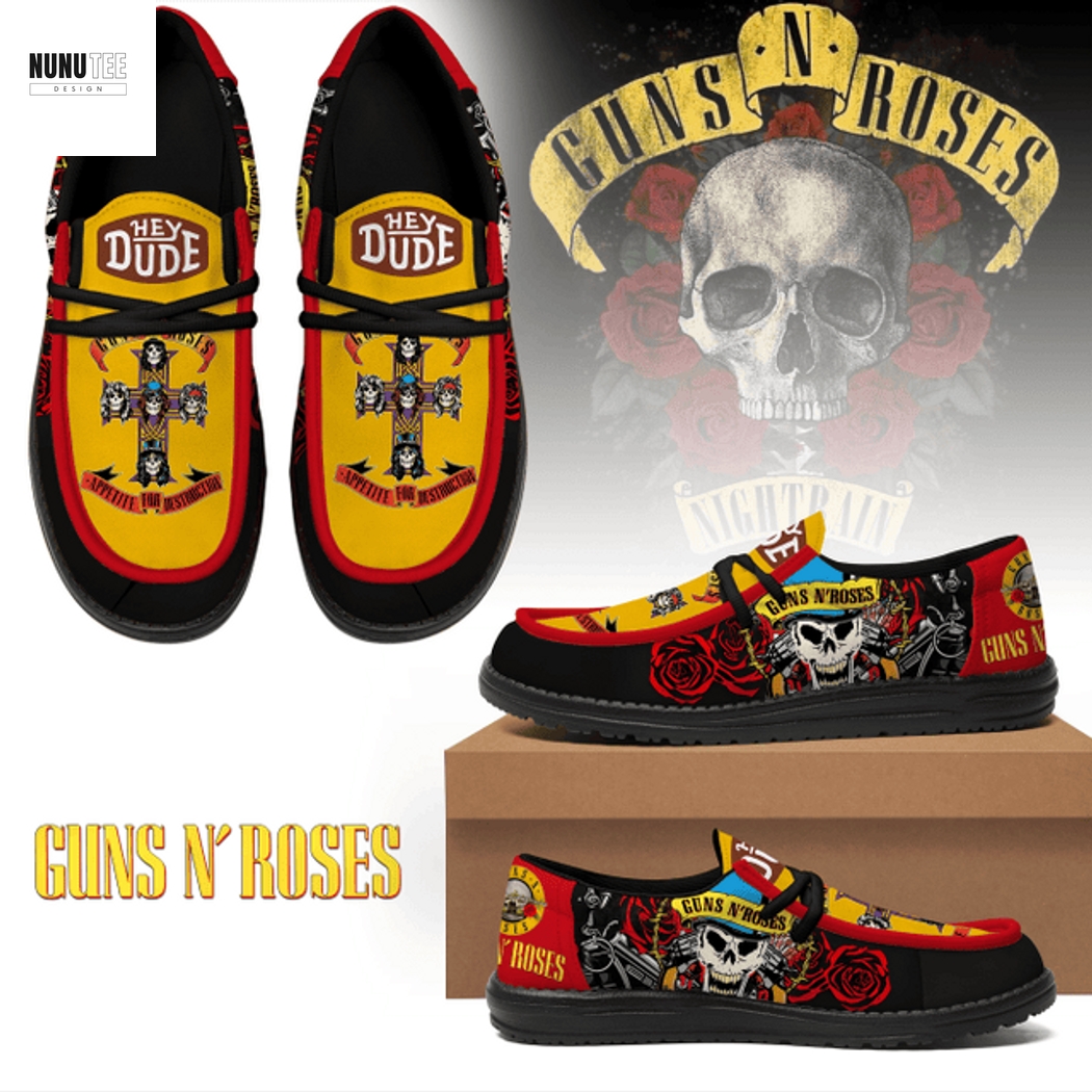 Guns N Roses Appetite For Destruction Hey Dude Shoes Guns N Roses Appetite For Destruction Hey Dude Shoes