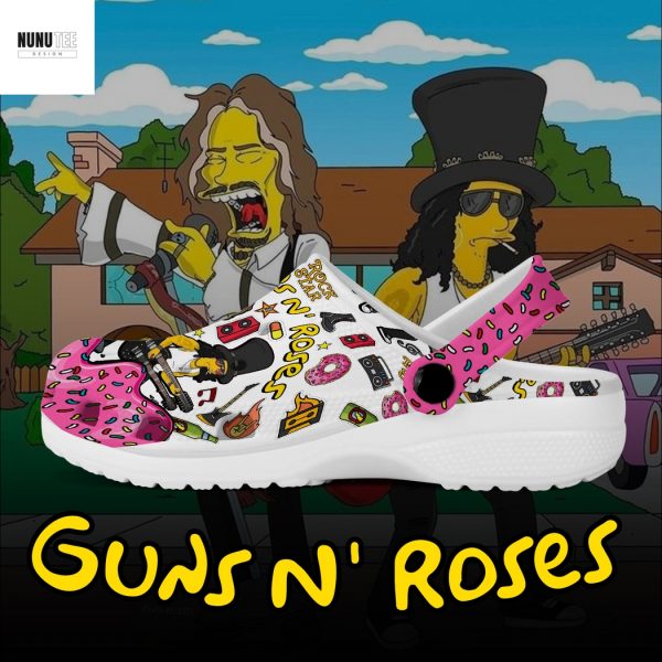 Guns N Roses Rock Band Crocs