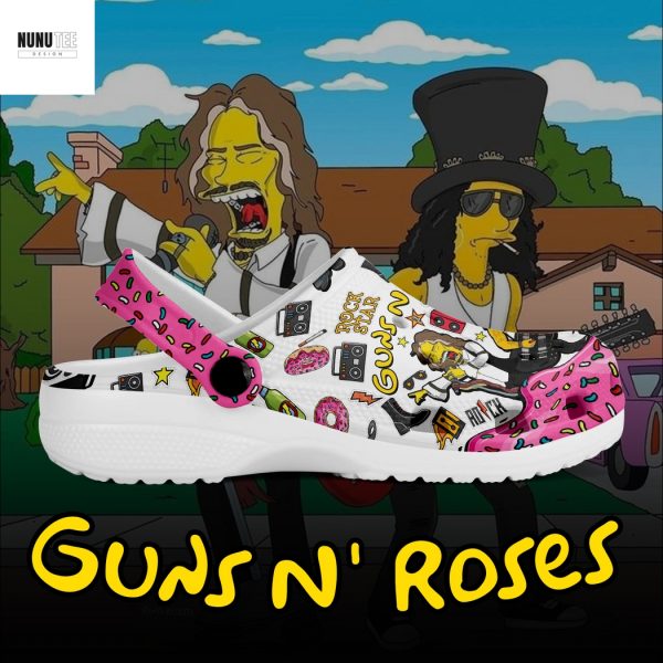 Guns N Roses Rock Band Crocs
