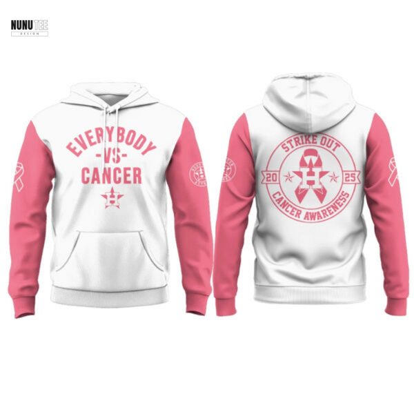 Houston Astros Everybody Vs Cancer Hoodie – Pink