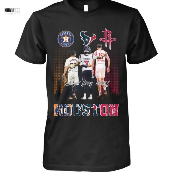 Houston Astros x Houston Texans x Houston Rockets Signature Unisex T-Shirt
