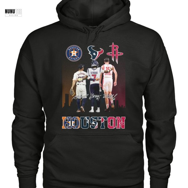Houston Astros x Houston Texans x Houston Rockets Signature Unisex T-Shirt