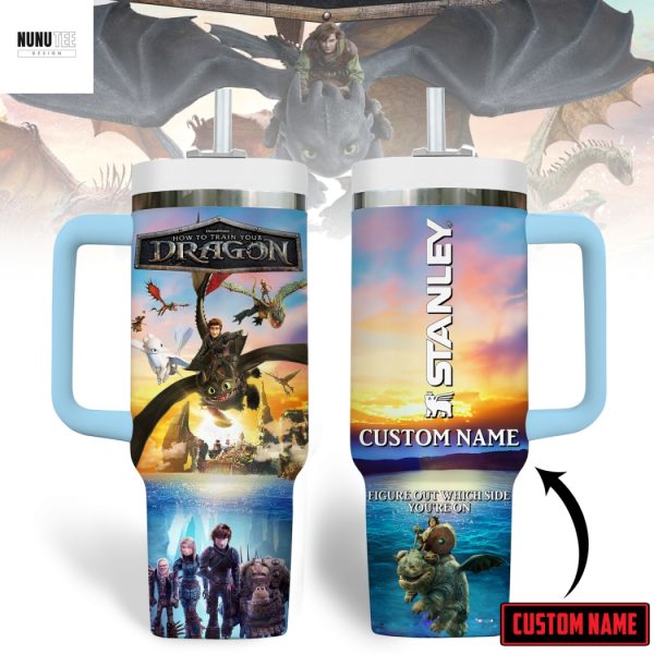 How To Train Your Dragon Figure Out Which Side You re On Tumbler With Handle And Straw