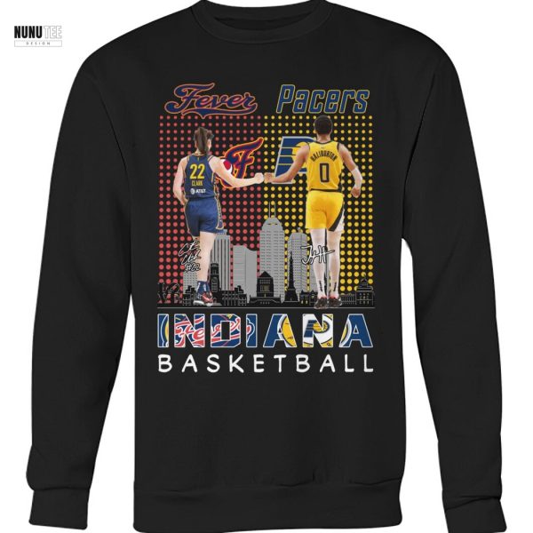 Indiana Fever x Indiana Pacers Basketball Signature Unisex T-Shirt