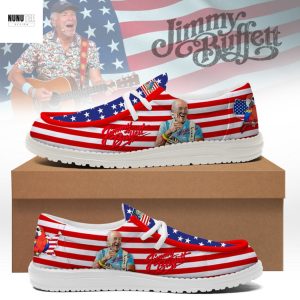 Jimmy Buffett American Flag Hey Dude Shoes
