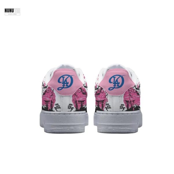 Los Angeles Dodgers Cherry Blossom Air Force 1 Shoes
