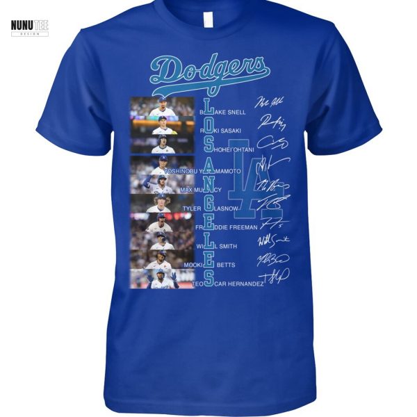 Los Angeles Dodgers Signature Thank You For The Memories Unisex T-Shirt