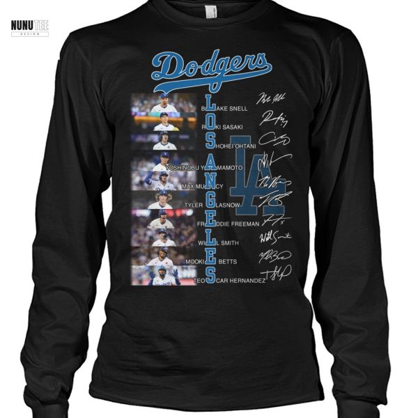 Los Angeles Dodgers Signature Thank You For The Memories Unisex T-Shirt