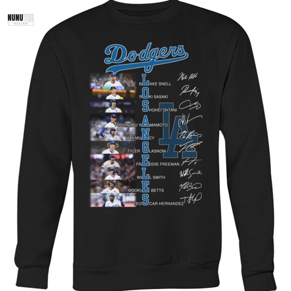 Los Angeles Dodgers Signature Thank You For The Memories Unisex T-Shirt