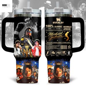 Michael Jackson Moonwalk Tumbler With Handle And Straw
