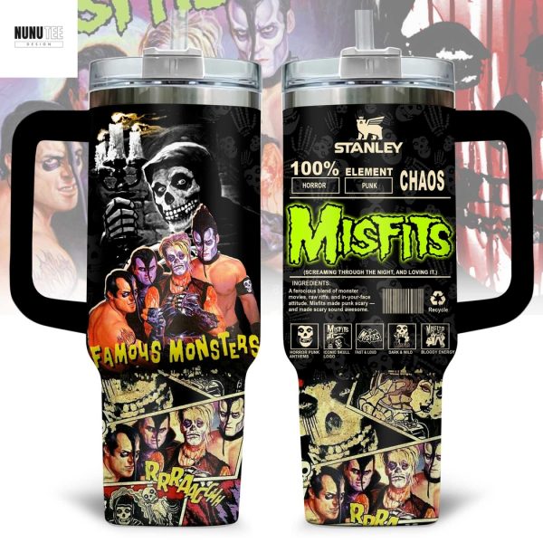 Misfits Famous Monsters Tumbler With Handle And Straw